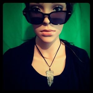 Custom wire wrapped in copper lemurian quartz